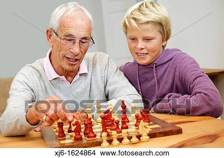Senior man and grandson View Large Photo Image Picture - Senior man and grandson. Fotosearch