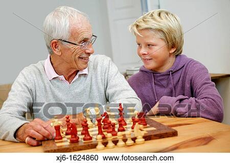 Senior man and grandson View Large Photo Image Stock Image - Senior man and grandson. Fotosearch