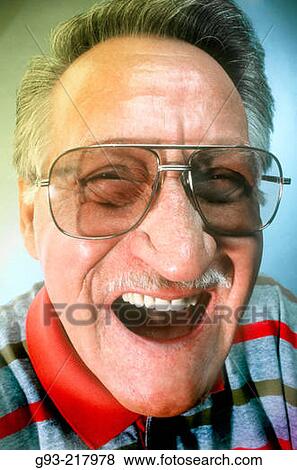 Senior man laughing View Large Photo Image Stock Photo - Senior man laughing. Fotosearch