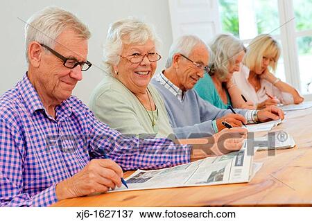 Stock Photo - Senior people. Fotosearch