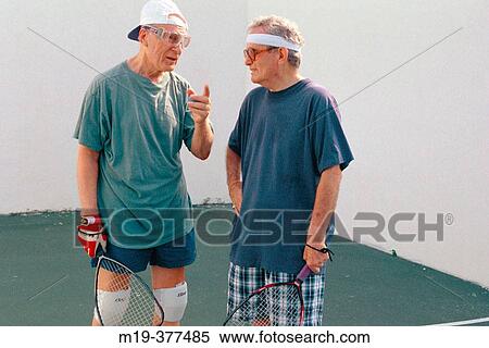 senior racket ball players View Large Photo Image Stock Photography - senior racket ball players. Fotosearch
