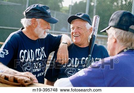 senior softball players View Large Photo Image Stock Photo - senior softball players. Fotosearch