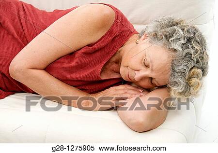 senior woman asleep View Large Photo Image Stock Photography - senior woman asleep. Fotosearch