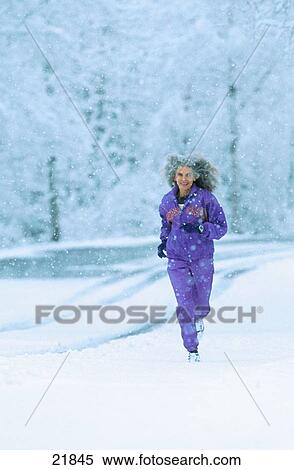 Senior woman jogging. Alaska. USA View Large Photo Image Stock Photography - Senior woman jogging. Alaska. USA. Fotosearch