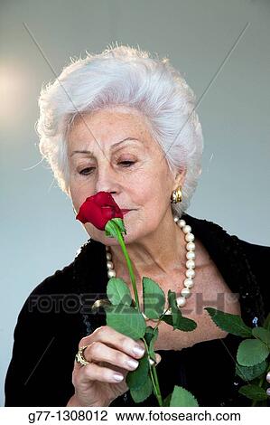 Stock Image - Senior woman. Fotosearch