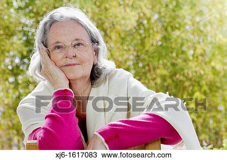Stock Image - Senior woman. Fotosearch