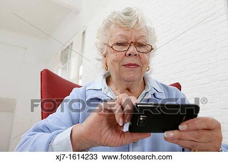 Stock Image - Senior woman. Fotosearch