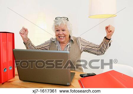Stock Image - Senior woman. Fotosearch