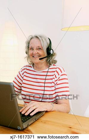Stock Image - Senior woman. Fotosearch