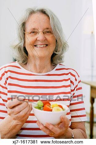 Stock Image - Senior woman. Fotosearch