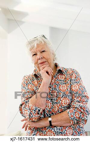 Stock Image - Senior woman. Fotosearch