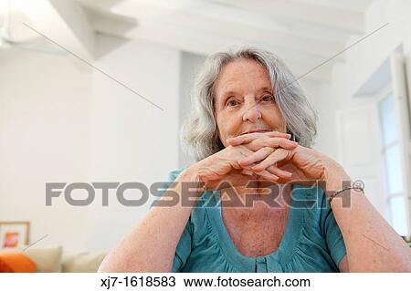 Stock Image - Senior woman. Fotosearch