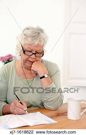 Stock Image - Senior woman. Fotosearch