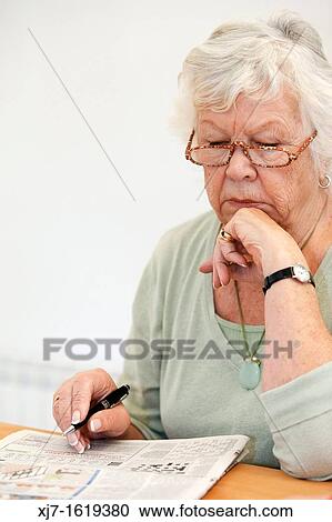 Stock Image - Senior woman. Fotosearch