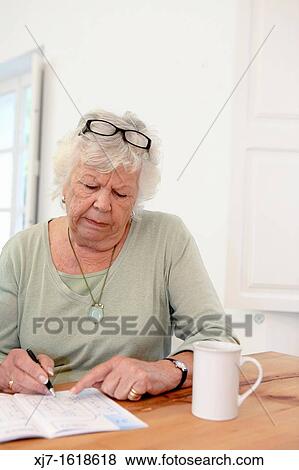 Stock Photo - Senior woman. Fotosearch