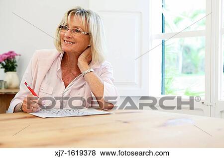 Senior woman View Large Photo Image Stock Photo - Senior woman. Fotosearch