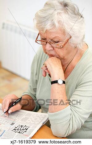Stock Photo - Senior woman. Fotosearch
