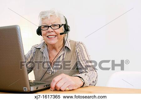 Stock Photography - Senior woman. Fotosearch