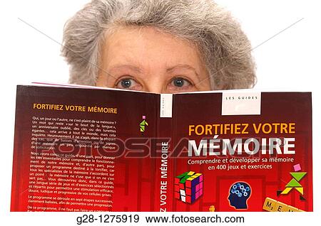 senior woman with grey hair, and a book to fortify her memory and avoid Alzheimer problems View Large Photo Image Stock Photo - senior woman with grey hair, and a book to fortify her memory and avoid Alzheimer problems. Fotosearch