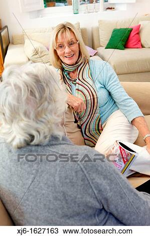 Stock Image - Senior women. Fotosearch
