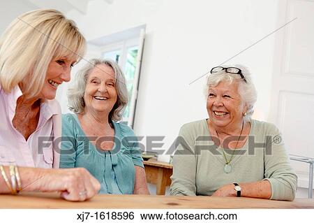 Stock Photograph - Senior women. Fotosearch