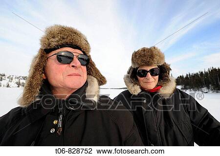 Seniors on outdoor vacation in Yellowknife, Northwest Territories, Canada View Large Photo Image Stock Image - Seniors on outdoor vacation in Yellowknife, Northwest Territories, Canada. Fotosearch