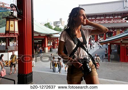 Sensoji Temple, Asakusa, Tokyo, Japan. View Large Photo Image Stock Photo - Sensoji Temple, Asakusa, Tokyo, Japan.. Fotosearch