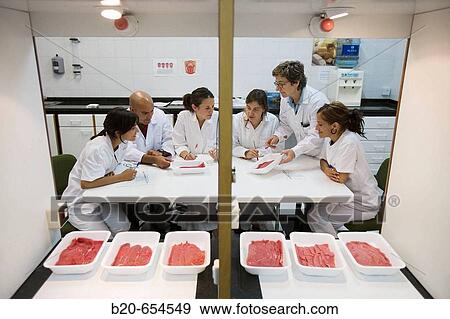 Sensor Laboratory. Sensor analysis. Meat products taste. AZTI-Tecnalia. Technological Centre specialised in Marine and Food Research. Sukarrieta, Bizkaia, Euskadi. Spain. View Large Photo Image Stock Photo - Sensor Laboratory. Sensor analysis. Meat products taste. AZTI-Tecnalia. Technological Centre specialised in Marine and Food Research. Sukarrieta, Bizkaia, Euskadi. Spain.. Fotosearch