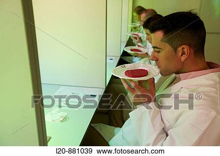 Stock Photo - Sensory Laboratory, food analysis, Azti-Tecnalia, Marine and Food Research Technological Centre, Derio, Biscay, Basque Country, Spain. Fotosearch
