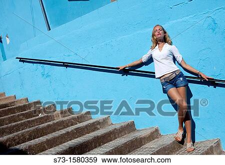 Sensual woman in Juzcar, in the Serrania of Ronda. MBlaga province View Large Photo Image Stock Photo - Sensual woman in Juzcar, in the Serrania of Ronda. MBlaga province. Fotosearch