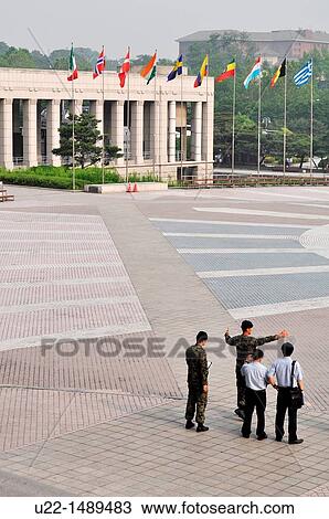 Seoul (South Korea): the War Memorial of Korea esplanade View Large Photo Image Stock Image - Seoul (South Korea): the War Memorial of Korea esplanade. Fotosearch