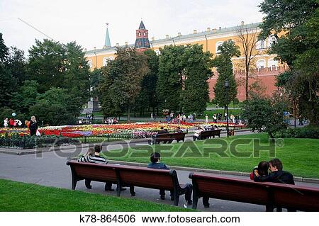Sep 2008 - Gardens outside the Kremlin, Moscow, Russia View Large Photo Image Stock Photograph - Sep 2008 - Gardens outside the Kremlin, Moscow, Russia. Fotosearch