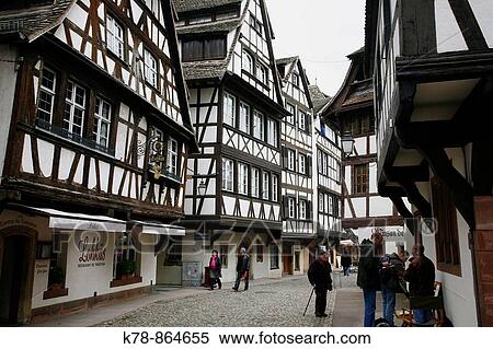 Sep 2008 - Half timbered houses in Petite France, Strasbourg, Alsace, France View Large Photo Image Stock Photography - Sep 2008 - Half timbered houses in Petite France, Strasbourg, Alsace, France. Fotosearch