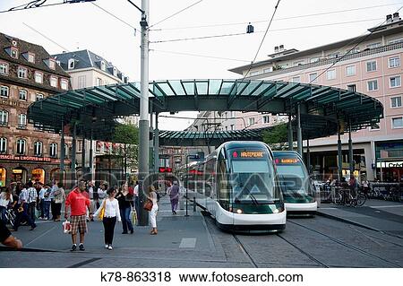 Sep 2008 - Tramway, Strasbourg, Alsace, France View Large Photo Image Stock Photo - Sep 2008 - Tramway, Strasbourg, Alsace, France. Fotosearch