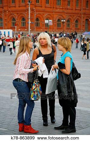 Sep 2008 - Women at Manezhnaya Square, Moscow, Russia View Large Photo Image Stock Photo - Sep 2008 - Women at Manezhnaya Square, Moscow, Russia. Fotosearch