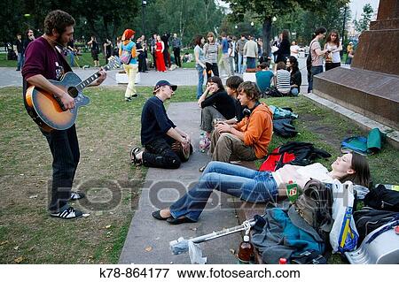 Sep 2008 - Young people at Bolotnaya Ploshchad, Moscow, Russia View Large Photo Image Stock Photo - Sep 2008 - Young people at Bolotnaya Ploshchad, Moscow, Russia. Fotosearch