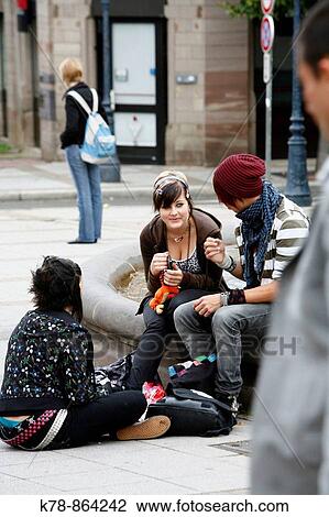 sep 2008 - Young poeple in Saverne, Alsace, France View Large Photo Image Stock Image - sep 2008 - Young poeple in Saverne, Alsace, France. Fotosearch