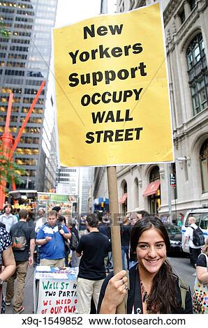 September 30, 2011, Downtown Manhattan, Wall Street financial area vicinity, Occupy Wall Street is an ongoing series of demonstrations in New York City, protesting against social and economic inequality View Large Photo Image Stock Image - September 30, 2011, Downtown Manhattan, Wall Street financial area vicinity, Occupy Wall Street is an ongoing series of demonstrations in New York City, protesting against social and economic inequality. Fotosearch