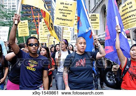 September 30, 2011, Downtown Manhattan, Wall Street financial area vicinity, Occupy Wall Street is an ongoing series of demonstrations in New York City, protesting against social and economic inequality View Large Photo Image Stock Image - September 30, 2011, Downtown Manhattan, Wall Street financial area vicinity, Occupy Wall Street is an ongoing series of demonstrations in New York City, protesting against social and economic inequality. Fotosearch