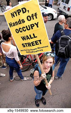 September 30, 2011, Downtown Manhattan, Wall Street financial area vicinity, Occupy Wall Street is an ongoing series of demonstrations in New York City, protesting against social and economic inequality View Large Photo Image Stock Image - September 30, 2011, Downtown Manhattan, Wall Street financial area vicinity, Occupy Wall Street is an ongoing series of demonstrations in New York City, protesting against social and economic inequality. Fotosearch