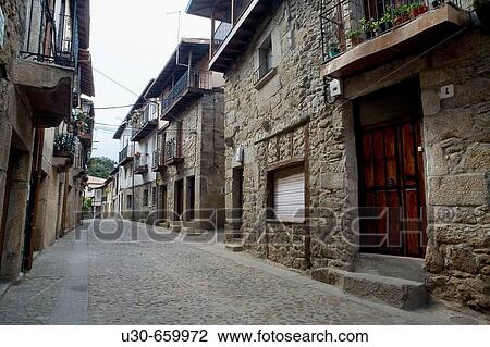 Stock Image - Sequeros. Sierra de Francia. Salamanca province, Spain. Fotosearch