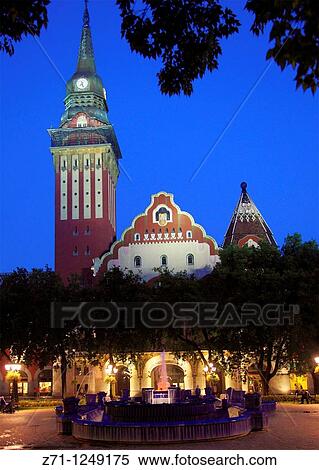 Serbia, Vojvodina, Subotica, Town Hall, View Large Photo Image Stock Photography - Serbia, Vojvodina, Subotica, Town Hall,. Fotosearch