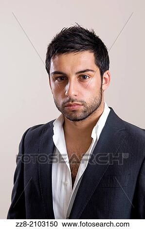 Serious man in suit. View Large Photo Image Stock Image - Serious man in suit.. Fotosearch