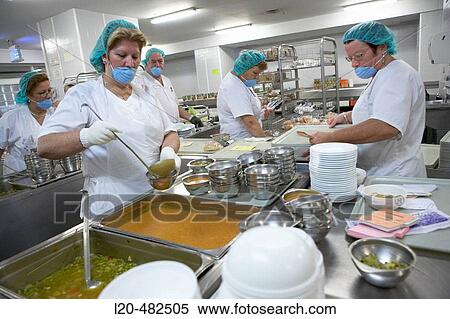 Serving line, kitchen. Hospital Universitario Gran Canaria Doctor Negrin, Las Palmas de Gran Canaria. Canary Islands, Spain View Large Photo Image Stock Photography - Serving line, kitchen. Hospital Universitario Gran Canaria Doctor Negrin, Las Palmas de Gran Canaria. Canary Islands, Spain. Fotosearch