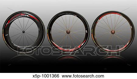 Set of three carbon cycling wheels View Large Photo Image Stock Photograph - Set of three carbon cycling wheels. Fotosearch
