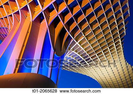Setas. Metropol Parasol of Encarnacion. Seville. Andalucia. Spain. View Large Photo Image Stock Photo - Setas. Metropol Parasol of Encarnacion. Seville. Andalucia. Spain.. Fotosearch