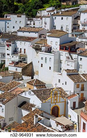 Stock Image - Setenil de las Bodegas. White Towns of Andalusia, Cadiz province, Andalusia, Spain. Fotosearch