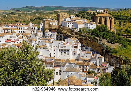 Stock Photograph - Setenil de las Bodegas. White Towns of Andalusia, Cadiz province, Andalusia, Spain. Fotosearch