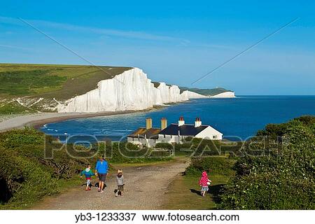 Seven Sisters Country Park, Seaford, Sussex, England View Large Photo Image Stock Photo - Seven Sisters Country Park, Seaford, Sussex, England. Fotosearch