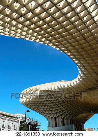 Sevilla Spain Metropol Parasol in the square of the Encarnacion in Seville View Large Photo Image Stock Image - Sevilla Spain Metropol Parasol in the square of the Encarnacion in Seville. Fotosearch